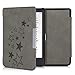 Produktbild kwmobile Hülle kompatibel mit Tolino Shine 3 - Kunstleder eReader Schutzhülle Cover Case - Sternenmix Grau