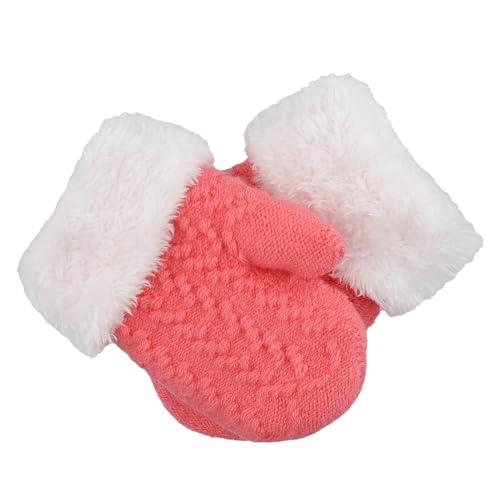 Kids Winter Warm Mittens Toddler Knit Gloves Thick Fleece Soft Stretch Mittens for Cold Weather 2-6Yrs Boy Girls3