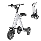 ▶【Haute qualité】: Tricycle électrique est équipé d'un coupe-batterie. Il est équipé d'un moteur sans balais de 250 W et d'une batterie lithium-ion amovible de 270 Wh. La charge prend 3 à 5 heures et offre une autonomie de 30 à 45 km