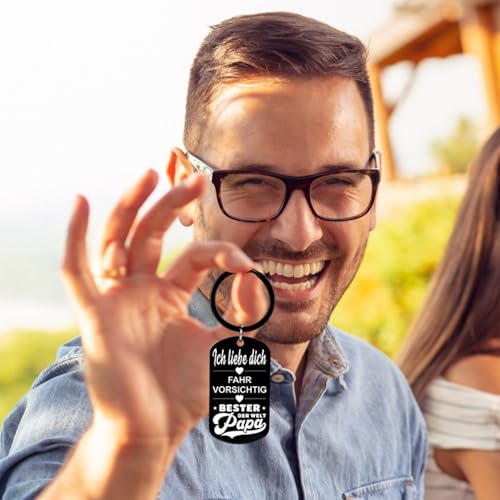 Allpeak Geschenke für Papa Vatertagsgeschenk für Papa - Vater Schlüsselanhänger, Geschenk Vatertag, Männertag Geschenke, Herrentagsgeschenke, Männertagsgeschenke, Fathers Day Gift, Herrentag Papa Tag