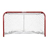 Blue Sport Mini Steel Frame Hockey Goal - Indoor & Outdoor Goalie Equipment - Mini Hockey Net Accessories Ideal for Practice & Training