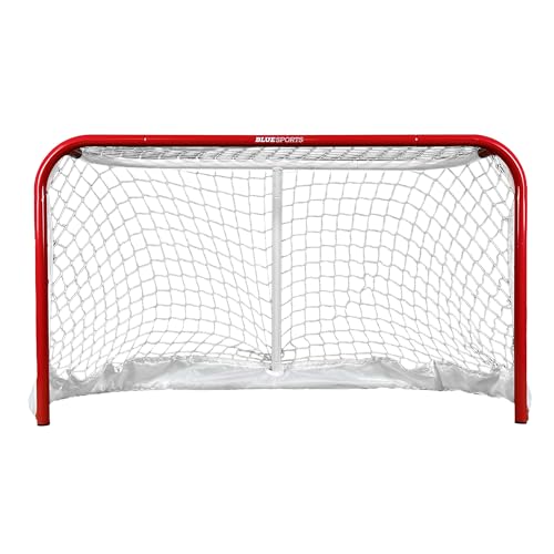 Mini Steel Frame Hockey Goal – Indoor & Outdoor Goalie Equipment – Mini Hockey Net Accessories Ideal for Practice & Training