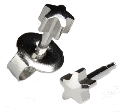 Ear Piercing Earrings Silver 6 Pairs of 4mm 16ga Thick Post Stainless Steel Studex Studs Hypoallergenic2