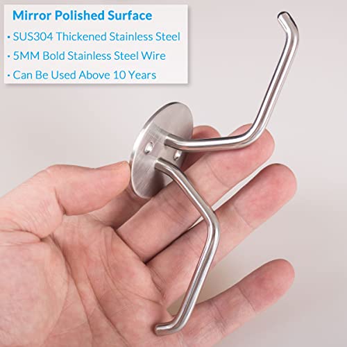 Simpletome Mug Hooks Under Cabinet Coffee Cup Organizer Ceiling Storage Hanger For Office Cafe Bar Kitchen Utensils (3Pack, Sus304 Stainless Steel) #TOP3