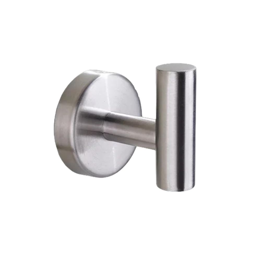 Lcanallyms Screw-Ss Wall Hooks, Coat Hook Bathroom Hooks Door Key Clothes Hanger Robe Towel Holder Organizer Hanging Kitchen Hardware,Glue,Ss(Screw-Ss)