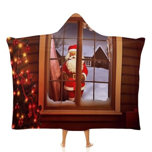 Cape à capuche contre le froid plaid portable pour voyage et bureau