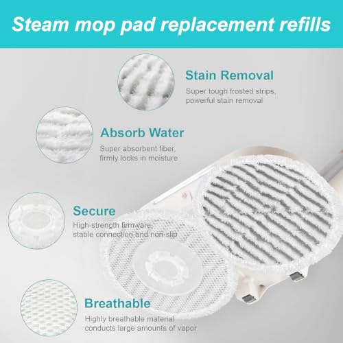 Image of AIR U+ 8 Pack Steam Mop Replacement Pads for Shark Steam & Scrub Mop