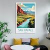ZJLAMZ San Rafael Travel Print San Rafael Décor San Rafael Argentina Gift San Rafael Art Wall Decoration Poster Family Bar Restaurant Garage Cafe Art Sign Gift Unframe 16x24inch(40x60cm) #3