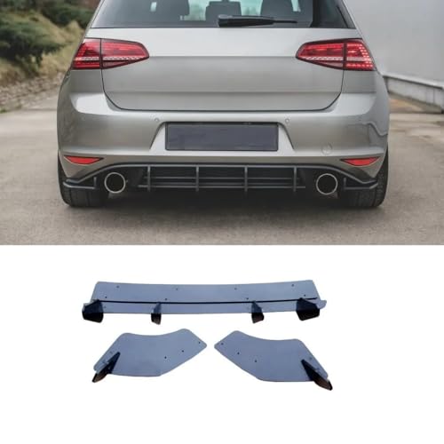 Difusor trasero de parachoques estilo V2 para Golf 7 MK7 GTI 2014-2017 2