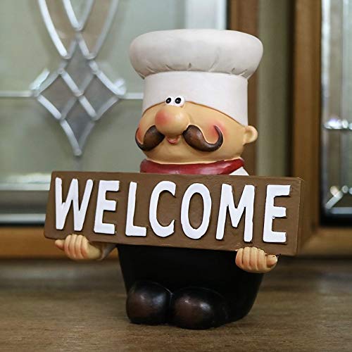 Amazon.co.jp: 可愛いコックさん シェフ WELCOME ウェルカム 樹脂製