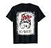 Bleached G-ma Life Soccer Messy Bun Baseball Game Day T-Shirt