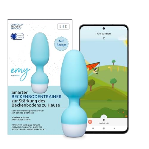 Fizimed EMY Beckenbodentrainer für Frau – Auf Rezept erhältlich | Kegel-Übungsgerät mit App | Stärkt die Beckenbodenmuskulatur | Gegen Blasenschwäche & Inkontinenz | Medizinprodukt