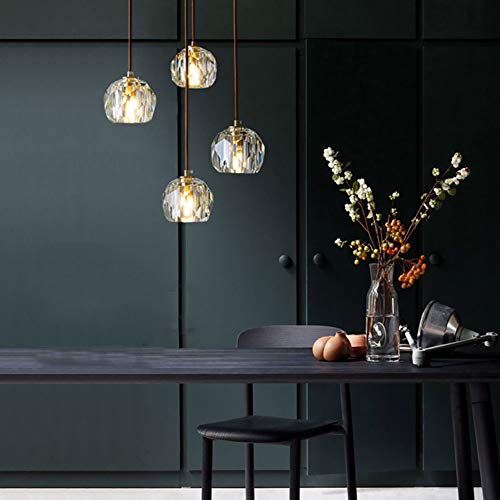 Lustre en cristal moderne LiChA idéal pour sublimer une table de salle à manger - 5