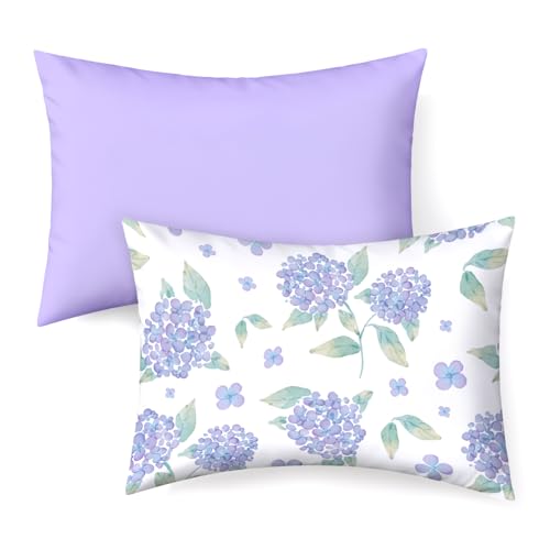 Image of UOMNY Toddler Pillowcases, 13X18 12x16 14x19 Flower Baby Pillow Case 2 Pack Small Pillow Covers for Travel Pillow