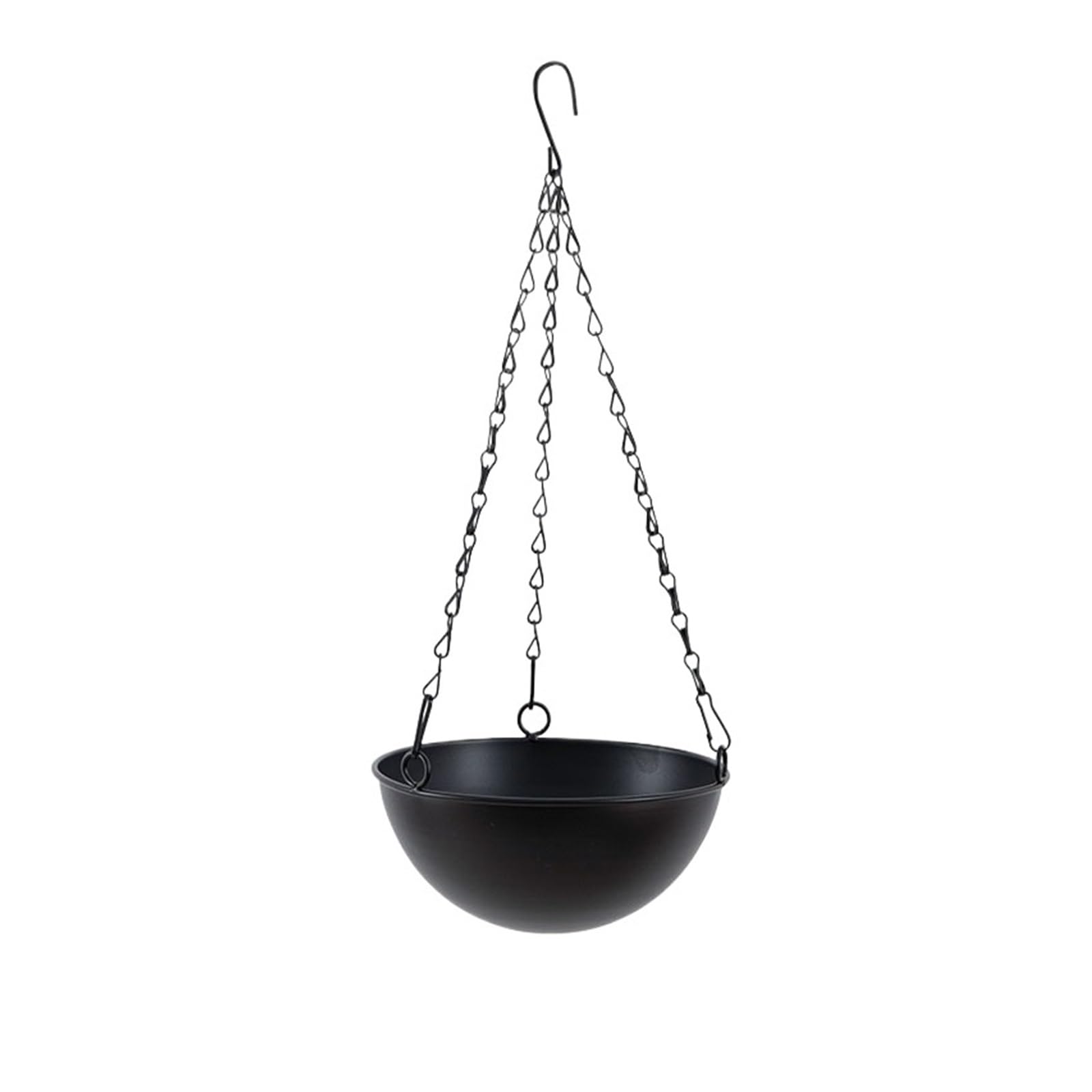 Lkvent Round Hanging Planters Metal Basket Flower Pots Plant Container, for Indoor Outdoor Garden Decorative plant pots