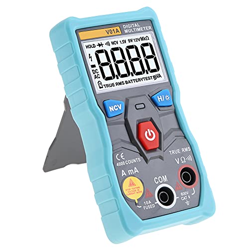 Digital Multimeter, V01A Digital Multimeter Tester With Backlit Liquid Crystal Display For