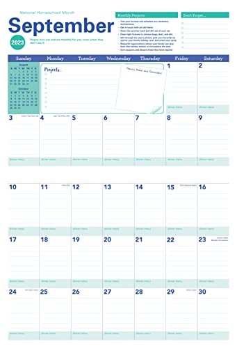 2024 Amy Knapp's Big Grid Family Organizer Wall Calendar: August 2023 - December 2024