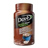 Dex4 Glucose Tablets, Fast Acting Sugar Supplement, Chocolate Marshmallow, 50 Count Bottle, Each Tablet Contains 4g of Fast-Acting Carbs, Easy to Track Pre-Measured Servings