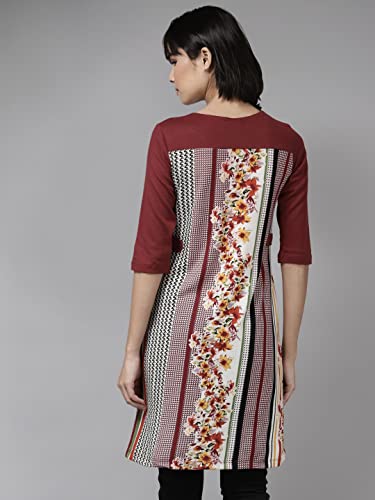 Image of Aarika Women's Regular Fit Shirt (TP-WL-W-M-12157 Maroon M)