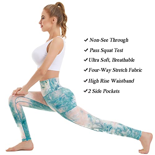 Image of iniber High Waisted Yoga Pants with Pockets for Women 4-Way Stretch Soft Running Workout Leggings Athletic Yoga Pants