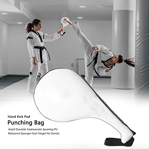 Double kick pad blanc pour éviter les blessures aux pieds lors des frappes de karaté - 6