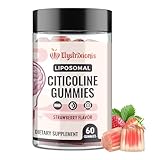 Citicoline Supplement, CDP Choline, Brain Supplement for Memory and Focus | Cognitive Function & Energy Improvement | Citicoline 1000mg Plus Lion's Mane Extract 500mg per Serving (60 Count)