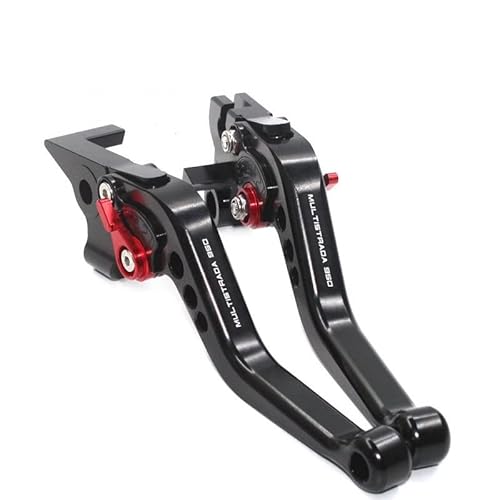 Cavalletto Laterale Per Moto Ducati Multistrada 950-1260 E V4 - Piastra Di Supporto In Alluminio, Nero