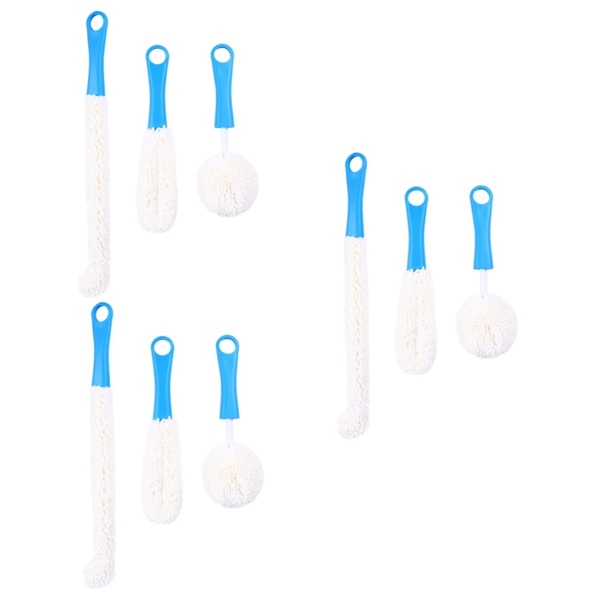 Beavorty 9 STK Dekanterbürste Flexible Flaschenbürste Für Gläser Flaschengriffbürste Bürste Für Den Deckel des Wasserkocherauslaufs Biegbar Reinigungsbürste Reinigungskugel Schwamm