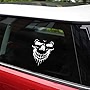 Skull Stickers and Decals for Car Windows Doors, 3D Reflective Waterproof Skull Decals for Cars Trucks (Silver)
