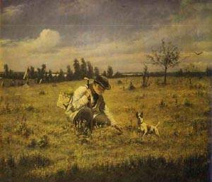 Peinture à l'huile Vasily Perov Le Botaniste 1874 reproduction sur toile de maître 24x36 pouces