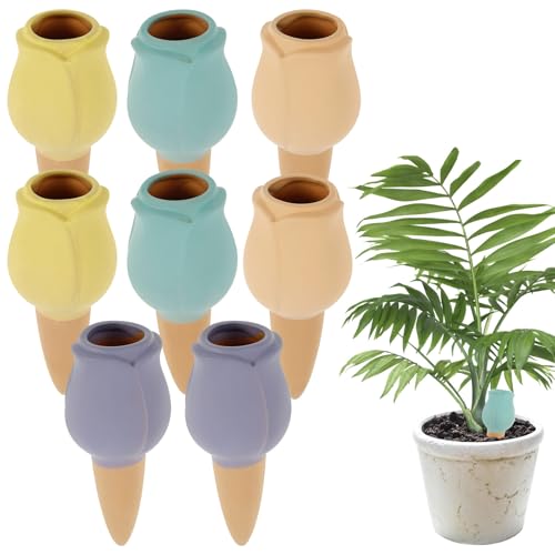 8er Set Tonkegel BewäSserung BewäSserungskugeln Aus Tonkegel Wasserspender Pflanzen Automatische Pflanzen BewäSserung FüR Blumen Topfpflanzen Gartenpflanze