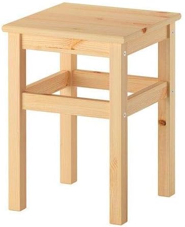 IKEA Stool, Solid Wood, Hardwearing Natural Material, [Pine]