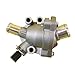 Coolant Thermostat Engine Cooling Thermostats Car Coolant Thermostat Assembly 31411151 31319606 for Volvo for Xc60 S40 S60 S80 C30 J60F(Aluminium)