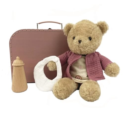 Valises Teddy Rose Egmont Toys : cadeau de naissance idéal pour décorer la chambre de bébé