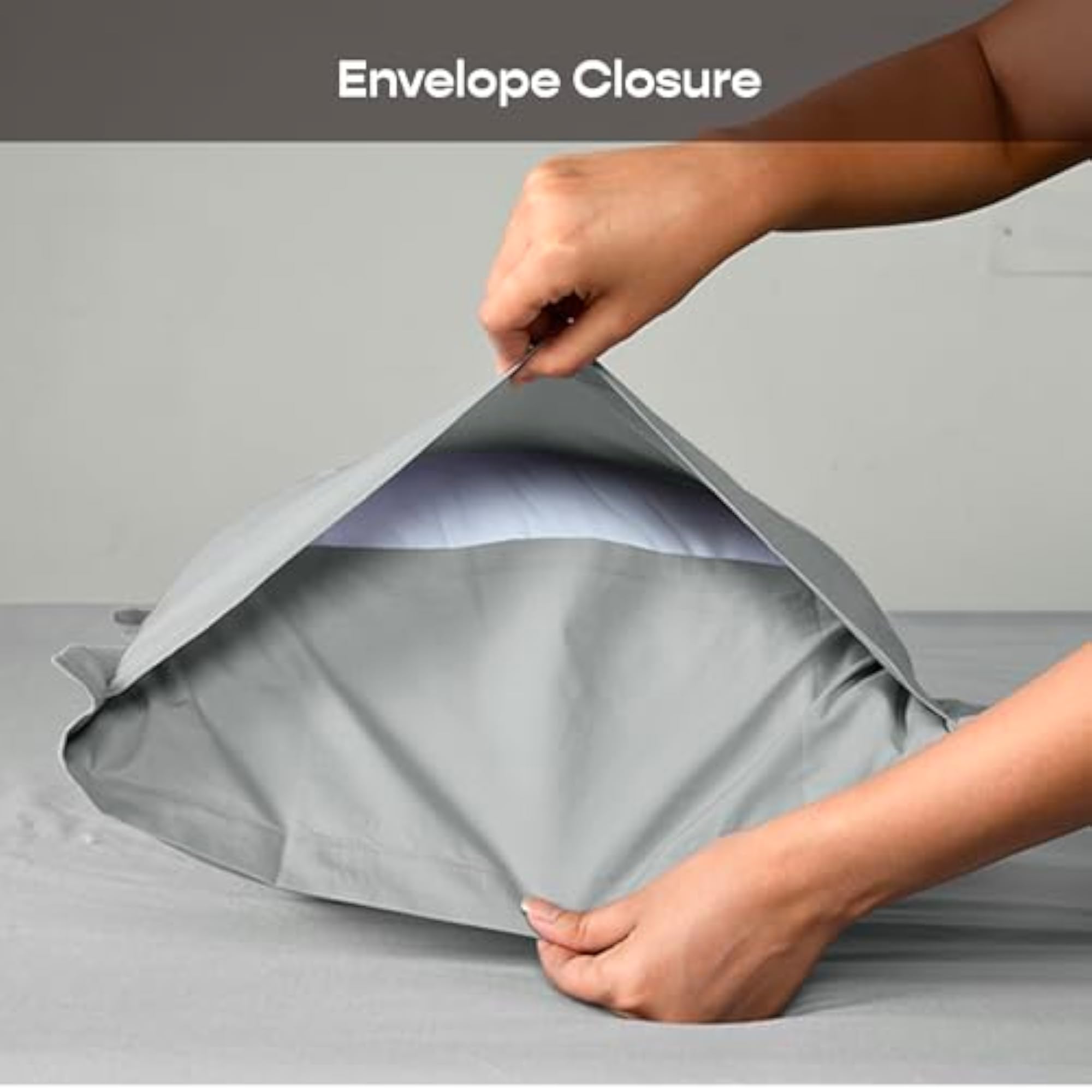 Sateen Cuddle Pillow Case - Pack of 1, 300 TC