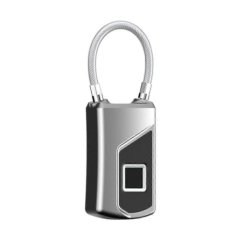 Joyhappst Image Color Electronic Lock Waterproof Fingerprint Bag Lock Smart Padlock For Bag Usb Charging Home Security