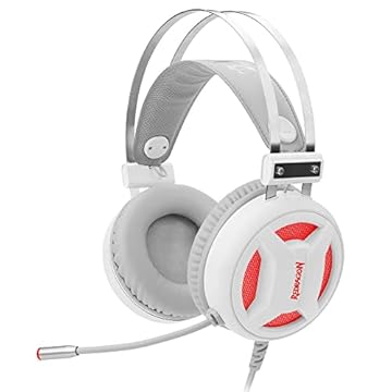 Redragon FONE DE OUVIDO COM MICROFONE GAMER MINOS H210W BRANCO - com fio - ajustavel