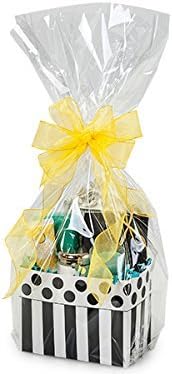 A1 Bakery Supplies 100 Pack 14" x 24" Bags Cellophane Bags For Baskets Cellophane Gift Bags For Baskets Toys And Gifts MUGS WINE Bottles Clear Cellophane BOPP Bags Premier Bags Gift Bags Cello Bags Cello Basket Bags Gift Cello Bags for Basket (14 x 24 -100 Pack)