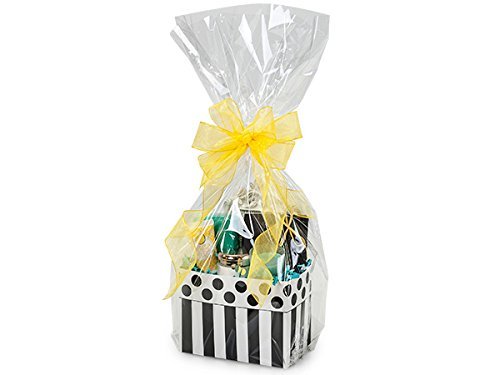 A1 Bakery Supplies 100 Pack 14" x 24" Bags Cellophane Bags For Baskets Cellophane Gift Bags For Baskets Toys And Gifts MUGS WINE Bottles Clear Cellophane BOPP Bags Premier Bags Gift Bags Cello Bags Cello Basket Bags Gift Cello Bags for Basket (14 x 24 -100 Pack)
