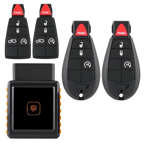 IYZ-C01C DIY Key Fob FOBIK Replacement kit for 2009 2010 2011 2012 Dodge Ram 1500 2500 3500 Journey Challenger Grand Caravan Jeep Grand Commander Keyless Entry Remote Key