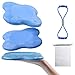 2 Rodilleras de Yoga, Soporte de muñeca para Yoga, Esterilla de Fitness para Rodilla, Tobillo, cojín de Yoga, Accesorios de Yoga con expansor de Fitness en Forma de 8, Bolsa de Almacenamiento