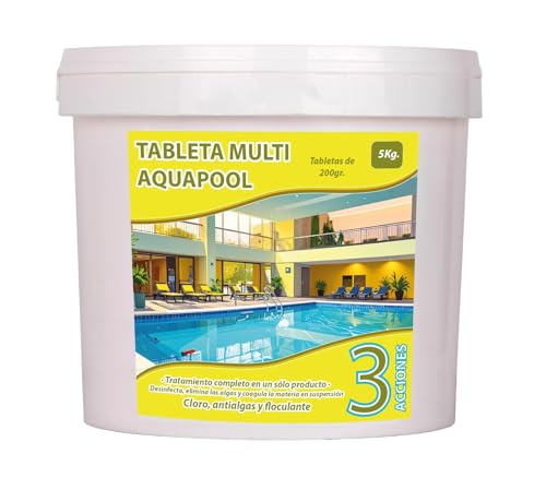Pastillas de Cloro Multifunción 5KG Apto para Liner