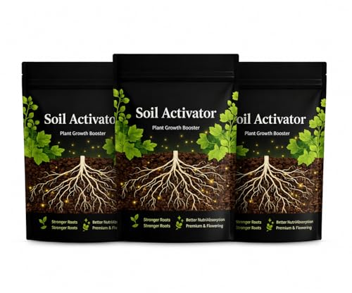 Image of Soil Activated Treasure Plant Growth Booster | Improves Soil Quality & Root Support | Suitable for Indoor & Outdoor Plants | for Pots, Gardens & Home Plants | Easy to Use 100g (3 Piece)
