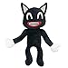 Daiwen Cartoon Cat Peluche Horror Anime Cat Plush, Regalo de Juguete de Peluche de Terror para Niños Niño Niña