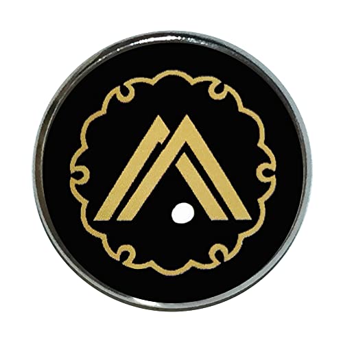 家紋 ピンバッジ 雪輪に違い山形 家紋 ピンバッチ