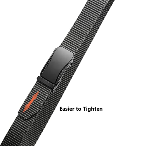 Men's Ratchet Web Belt, Golf Belt Nylon Automatic Buckle Belt for Hiking Rigger Military Work-Quick Release3