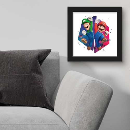Gallery Pops® Nintendo The Super Mario Galaxy Movie (2026) - Duo Wall Art Gallery Pops Wall Art, Black Framed Version by Trends International - Used condition - Image 4