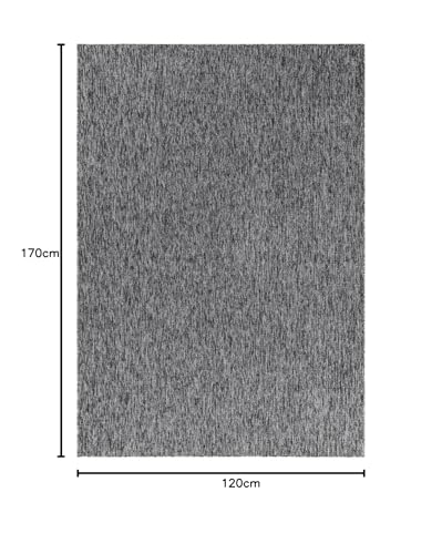 viceroy bedding NIZZA Modern Rugs Living Room Carpet Mat For Bedroom Large Area Rug Hallway Kitchen Extra Large Size Short Pile Flat Weave (120cm x 170cm (4ft x 5.6ft), Grey)