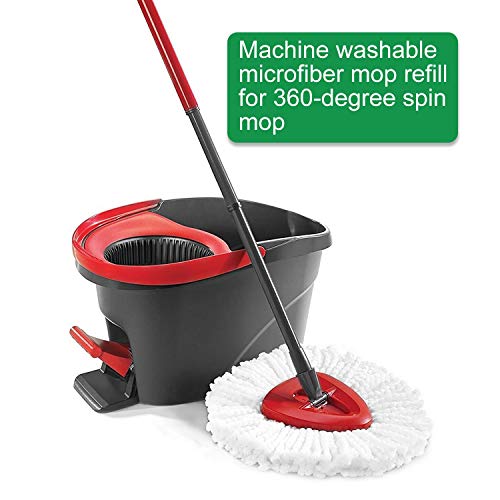 image for HNBun 8Pack Spin Mop Heads Replacements, Easy Cleaning Spin Mop Refill