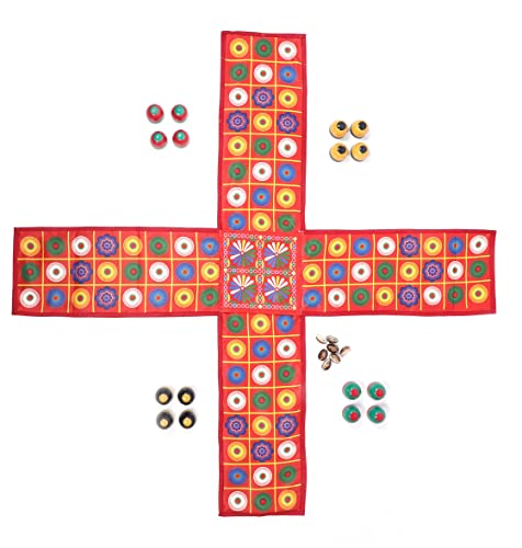 10 Year Above Indian Ludo Game,Chausar Game,Chopat,Indoor & Outdo...